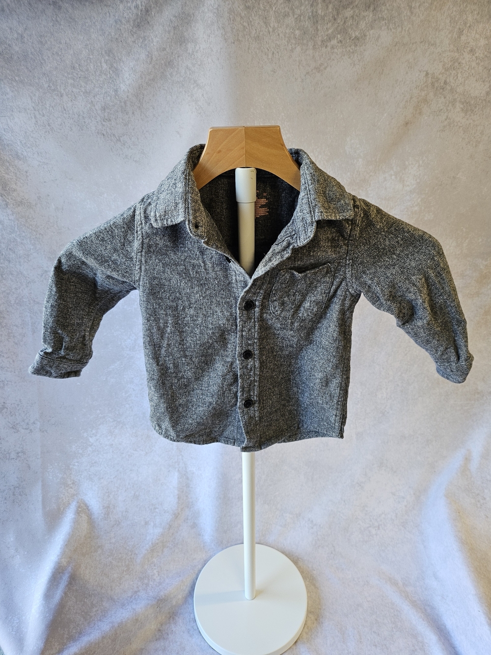 Cat & Jack Heather Gray Toddler Tee with Orange Logo